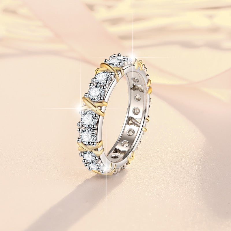 Damen eleganter Zirkonia-Ewigkeit-Ring mit filigraner Fassung Shop Nory