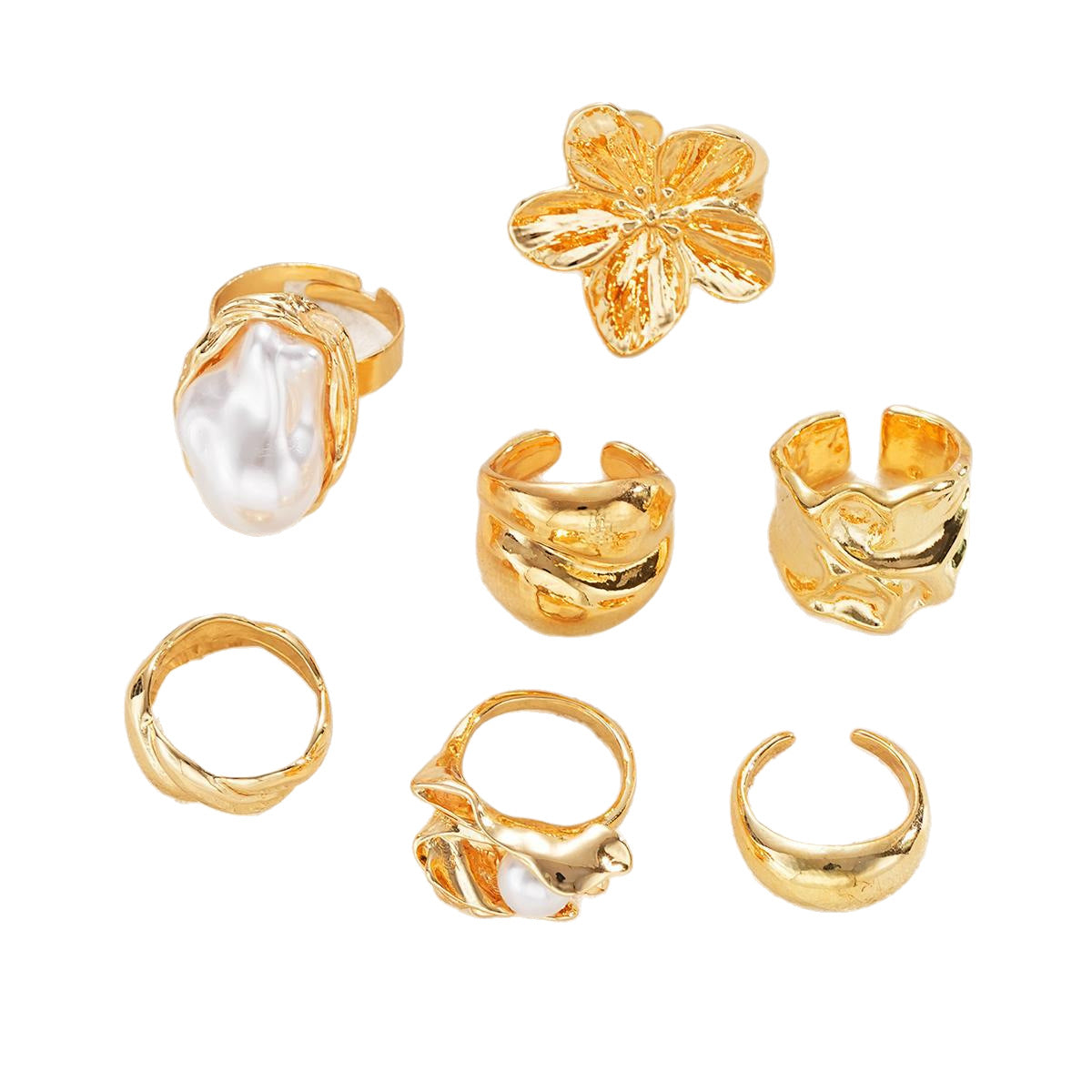 Damen Ring-Set mit kunstvollen Designs und eleganten Akzenten Shop Nory