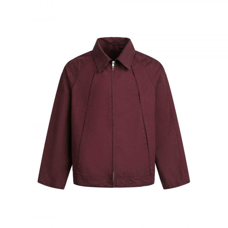 Herren Boxy-Reißverschlussjacke mit Raglanärmeln und markanten Teilungsnähten Shop Nory