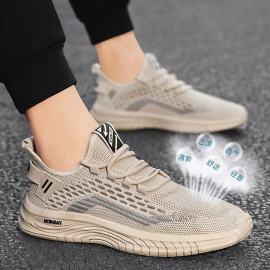 Herren Leichter Strick-Sneaker mit gepolsterter Komfortsohle und atmungsaktivem Mesh Shop Nory