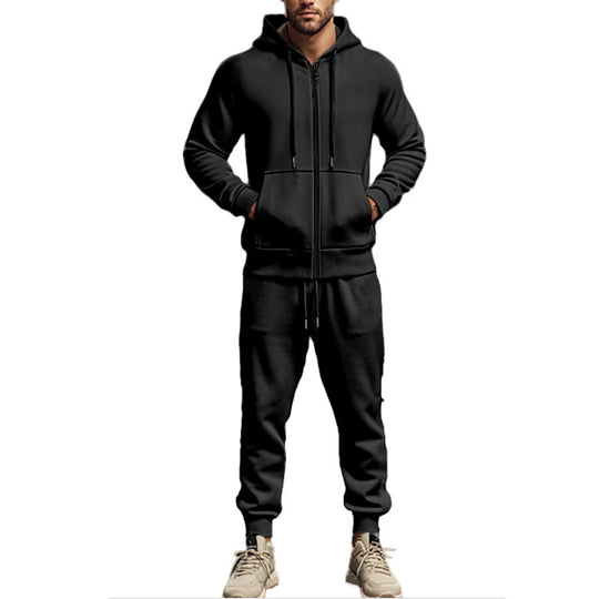 Herren Komplettes Sweatset mit Reißverschluss-Hoodie und tapered Jogginghose Shop Nory