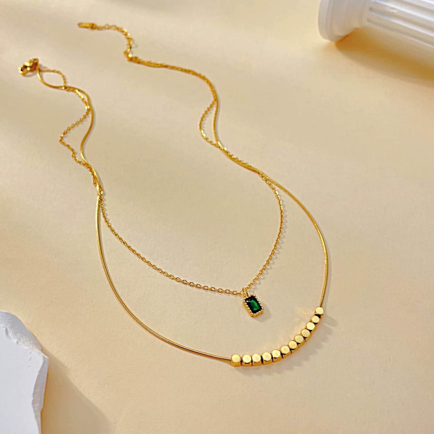 Damen Schicht Minimalistische Anhänger Halskette Shop Nory