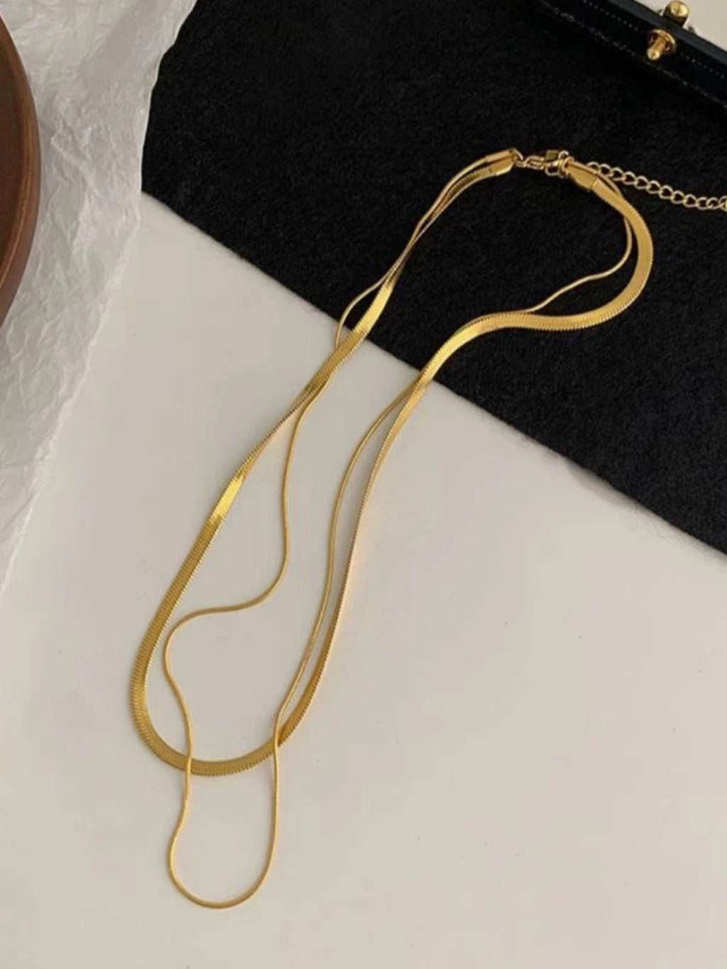 Damen Sleek Snake Chain Halskette Shop Nory