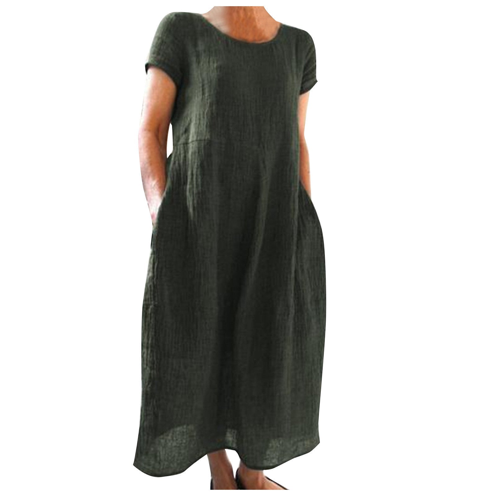 Damen Langarm Sommerkleid Shopnory
