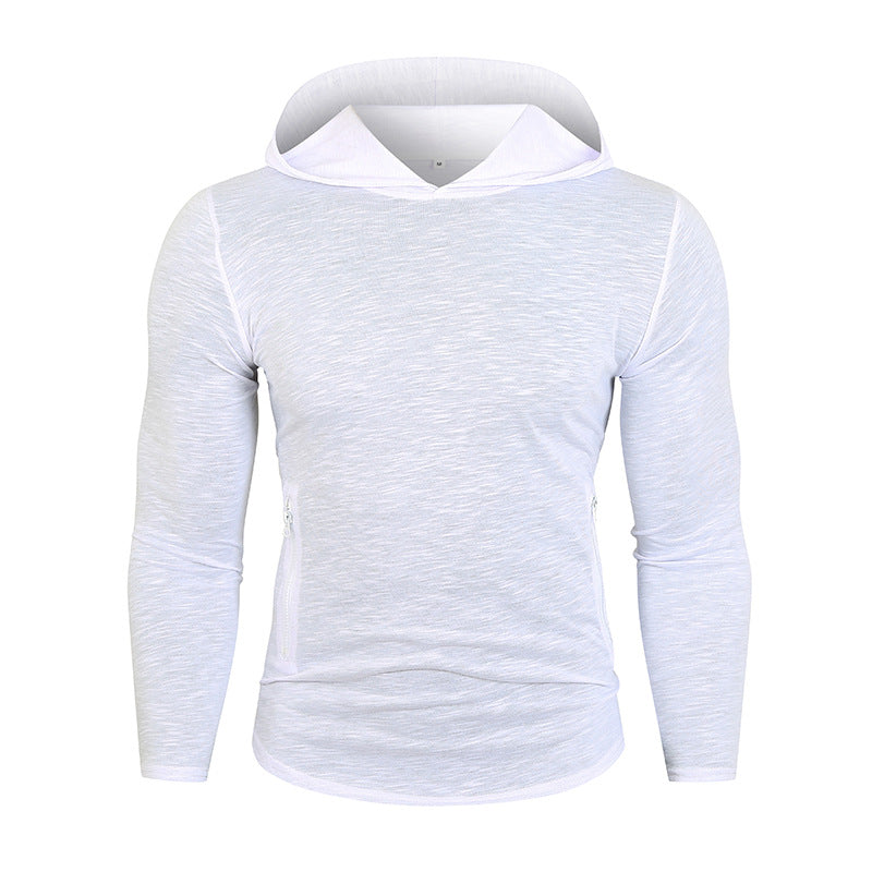 Herren Sportlicher Kapuzenpullover mit funktionalen Reißverschlusstaschen