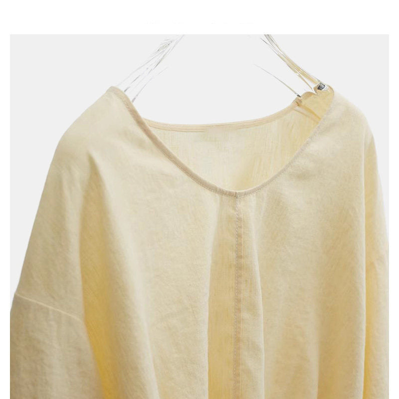 Damen Luftige und bequeme Leinenbluse Shop Nory