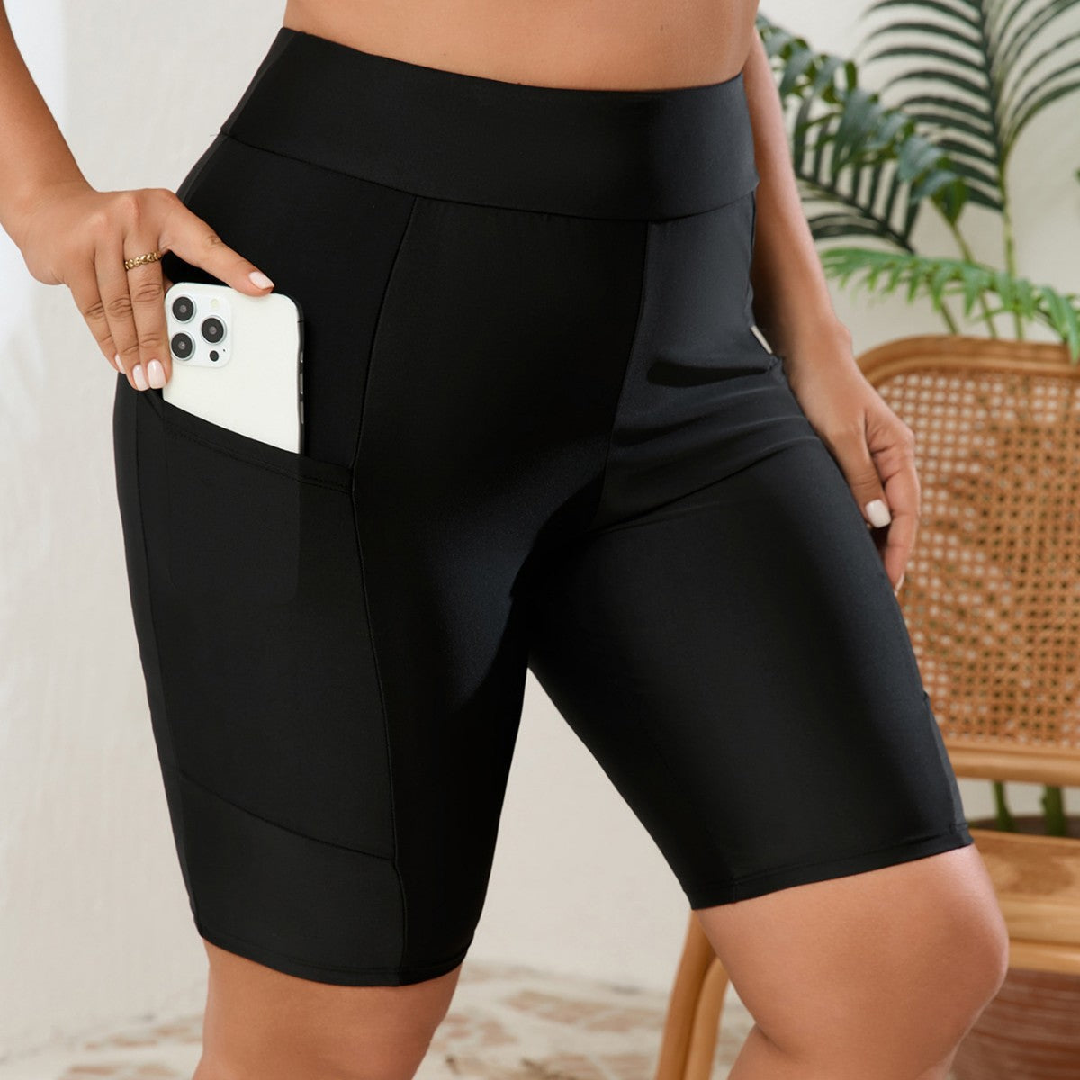 Damen Sportliche Radlerhose