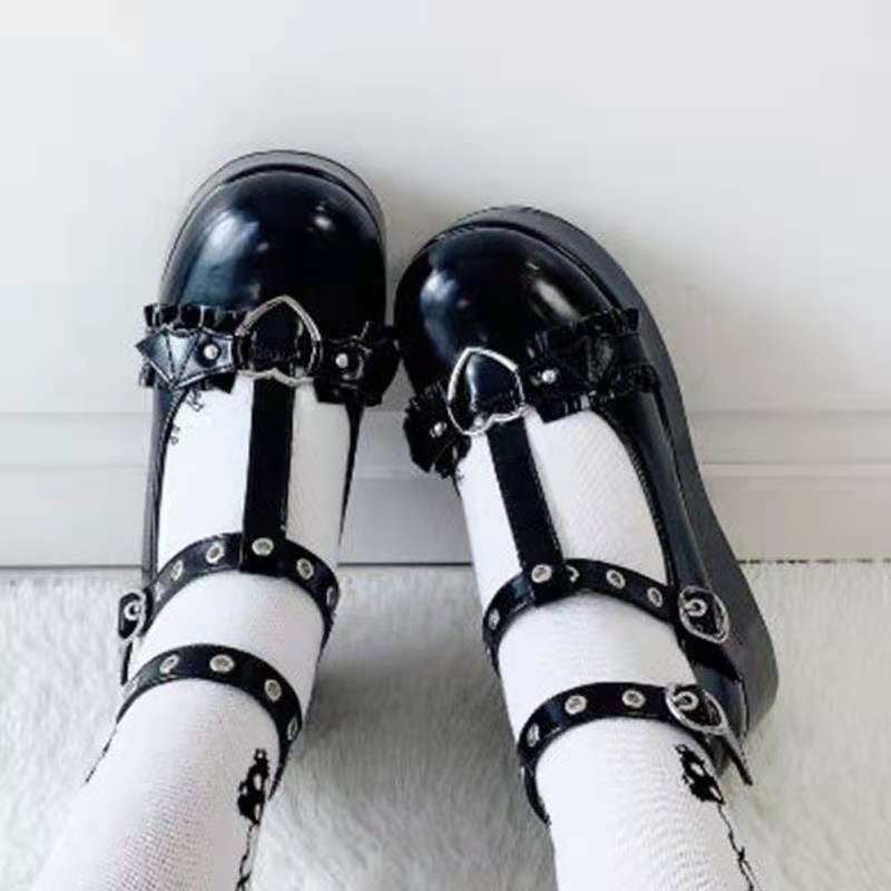 Damen Modische Mary Jane Schuhe mit verstellbaren Riemen und dekorativen Schnallen Shopnory