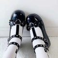 Damen Modische Mary Jane Schuhe mit verstellbaren Riemen und dekorativen Schnallen Shopnory
