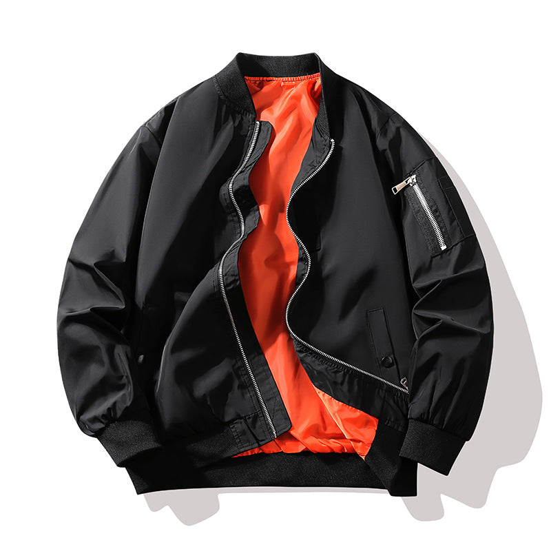 Herren Modische Bomberjacke mit leuchtendem Innenfutter Shop Nory