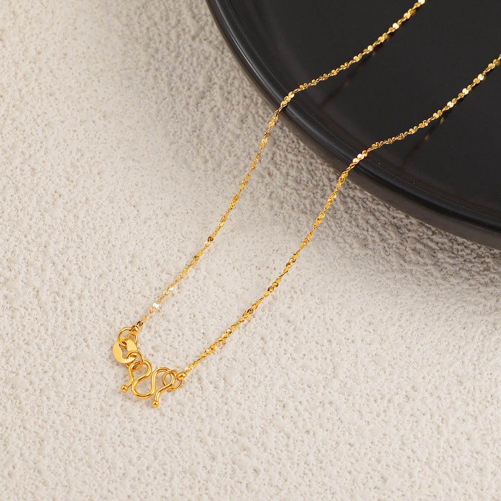 Damen filigrane Gliederkette mit elegantem Verschluss Shop Nory