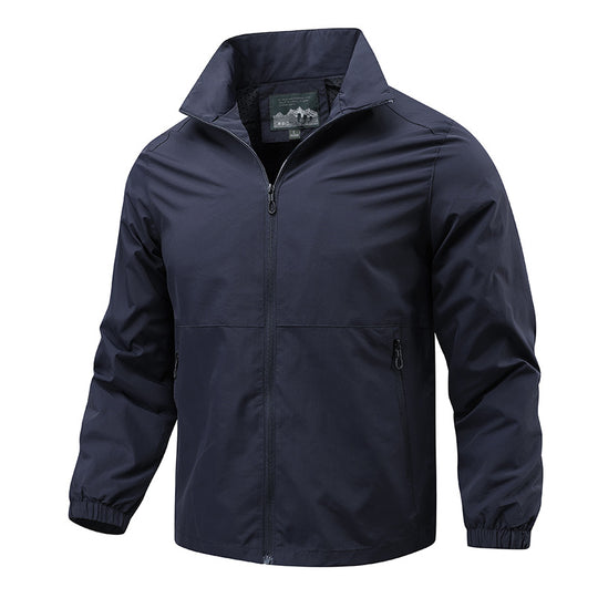 Herren leichte winddichte Übergangsjacke mit hohem Kragen und Reißverschluss Shop Nory