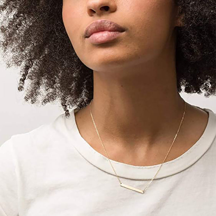 Damen personalisierte Namens-Halskette mit eleganter Gliederkette Shop Nory