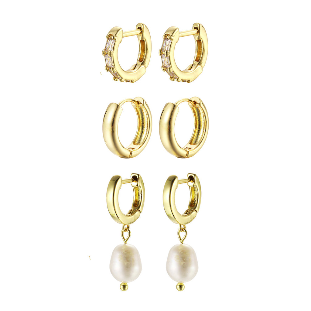 Damen Ohrstecker-Set mit verschiedenen Designs und eleganten Akzenten Shop Nory