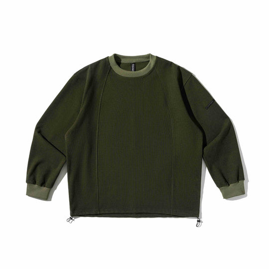 Herren Rippsweatshirt mit Tunnelzug und Raglanärmeln Shop Nory