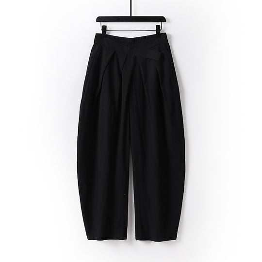 Damen Hochgeschnittene Culotte-Hose mit Bundfalten und elastischem Taillenbund Shop Nory