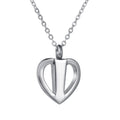 Damen moderne Herzanhänger mit feiner Kette Shop Nory