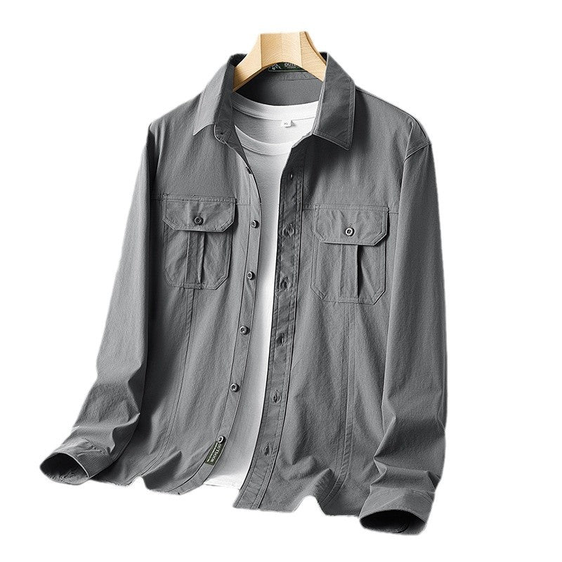 Herren Outdoor-Hemd mit Brustklappen, Ripstop-Gewebe und Regular-Fit Shop Nory