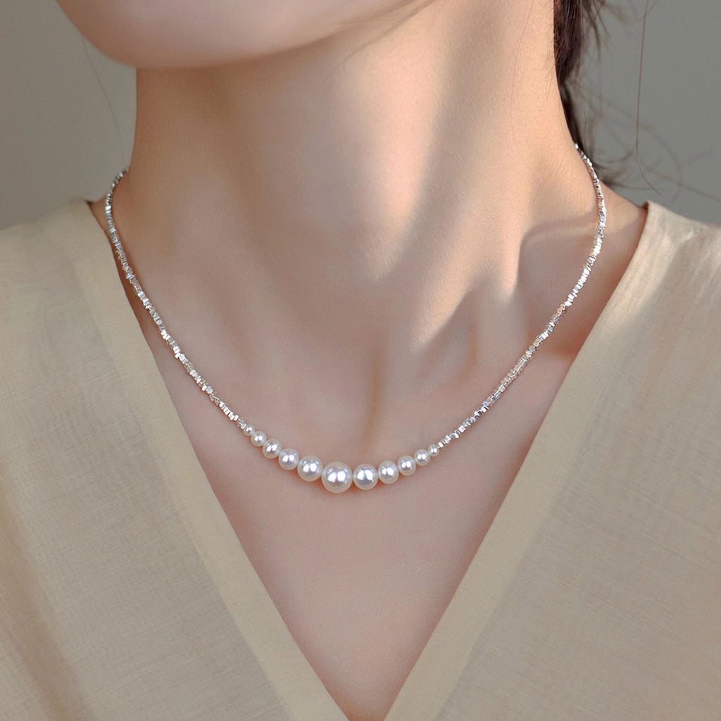 Damen Perlenhalskette mit stilvollem Design Shop Nory