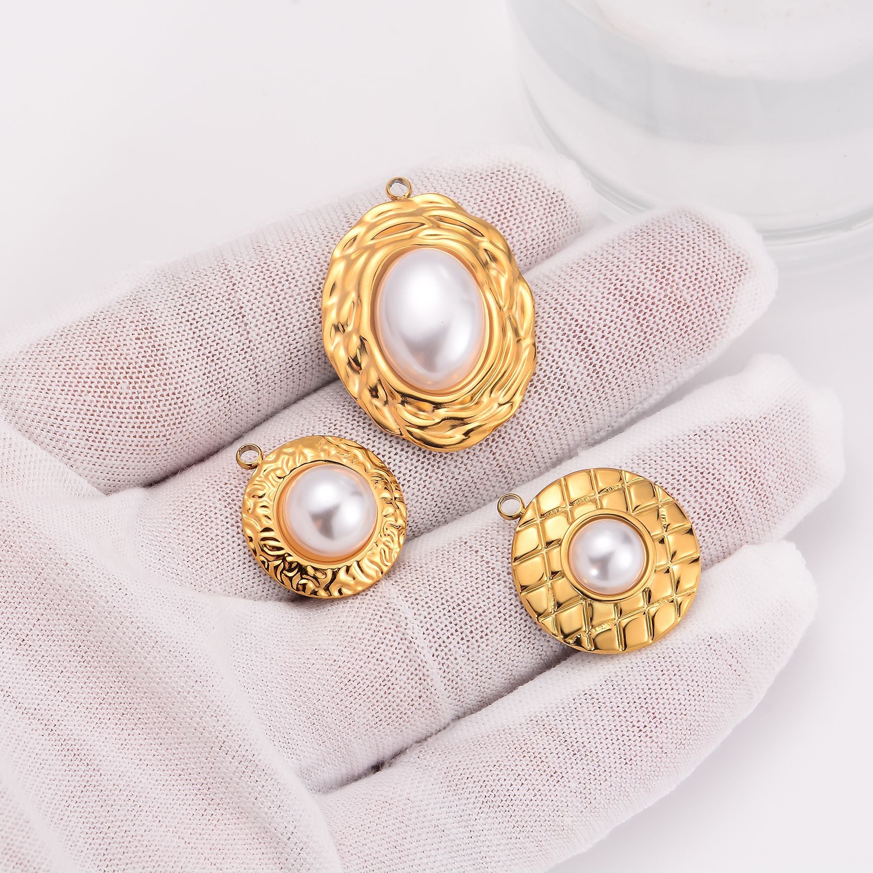 Damen Eleganter Schmuckanhänger mit perlennotwendiger Akzent Shop Nory