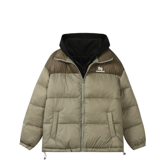 Unisex Kurz geschnittene High‑Loft Pufferjacke mit innenliegender Kapuze und Tunnelzugsaum Shop Nory