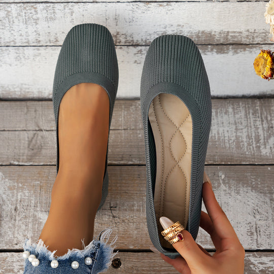 Damen Flexible Strick‑Slipper mit orthopädisch gepolstertem Fußbett Shop Nory