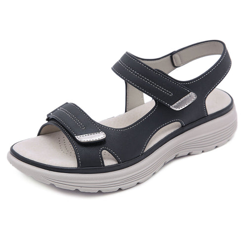 Damen Komfort-Sandalen mit dicker Profilsohle und verstellbaren Klettriemen Shop Nory
