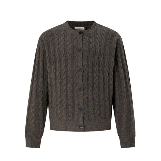 Herren Gemütlicher Strickjacke mit Knopfleiste Shop Nory
