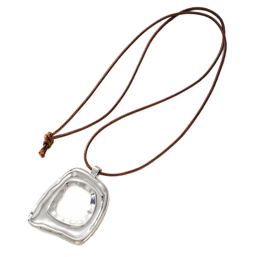 Damen moderne Anhängerkette aus hochwertigem Edelstahl mit künstlerischem Design Shop Nory