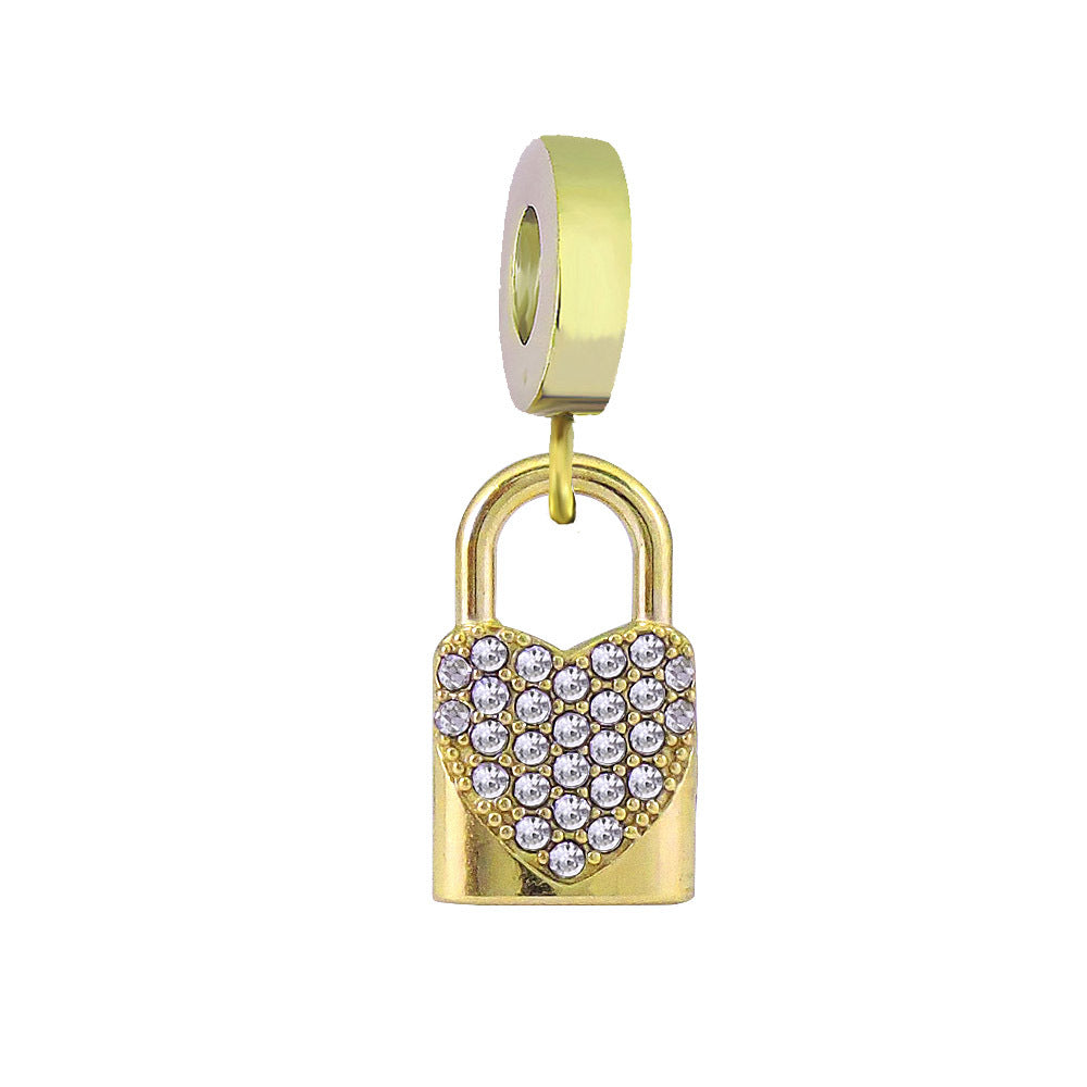 Verspielter Kaktus-Charm Anhänger mit Emaille und Strass