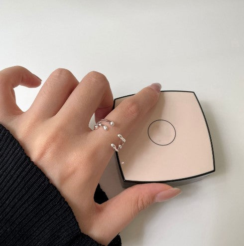 Damen Ring im organischen Design mit geschwungenen Elementen Shop Nory