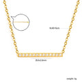 Damen Halskette mit verziertem Balkenanhänger und verstellbarer Kette Shop Nory