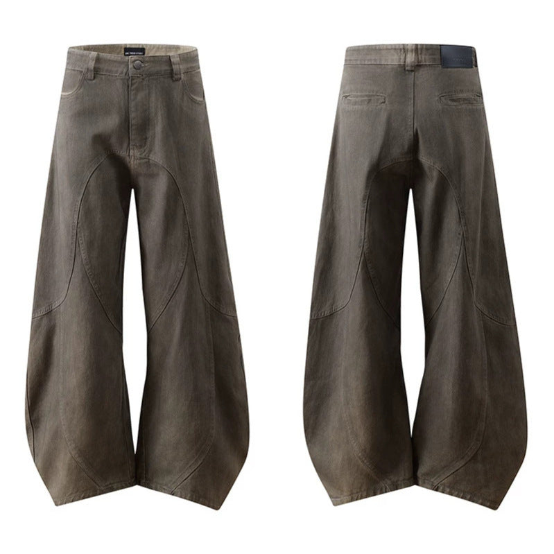 Damen Weite High‑Waist Culotte‑Hose mit ballonförmiger Silhouette und Zierpaneelen Shop Nory