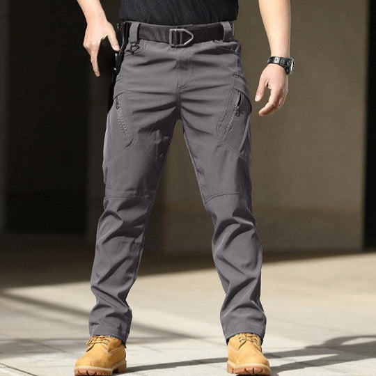 Herren Cargo-Hose mit verstellbarem Bund und tiefen Seitentaschen