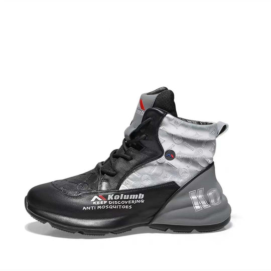 Herren High-Top Performance Sneaker aus atmungsaktivem Kunstleder mit stoßdämpfender Laufsohle Shopy Nory