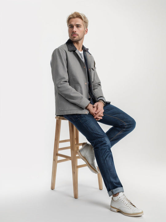 Herren trendige Jeansjacke