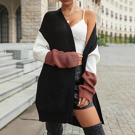 Damen Eleganter Strick-Cardigan mit lockeren Ärmeln Shop Nory