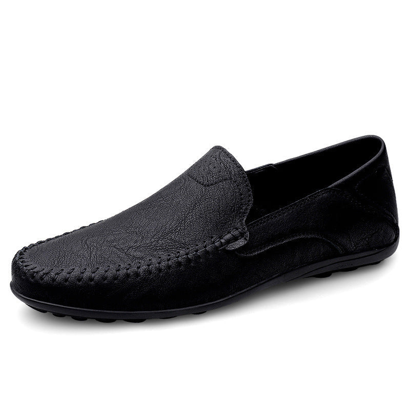 Herren Mokassins aus weichem Leder mit rutschfester Sohle
