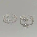 Damen Verstellbares Ring-Set aus hochwertigem Edelstahl Shop Nory