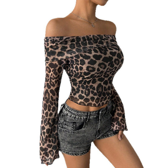 Damen Off-Shoulder Langarm-Bluse Shop Nory