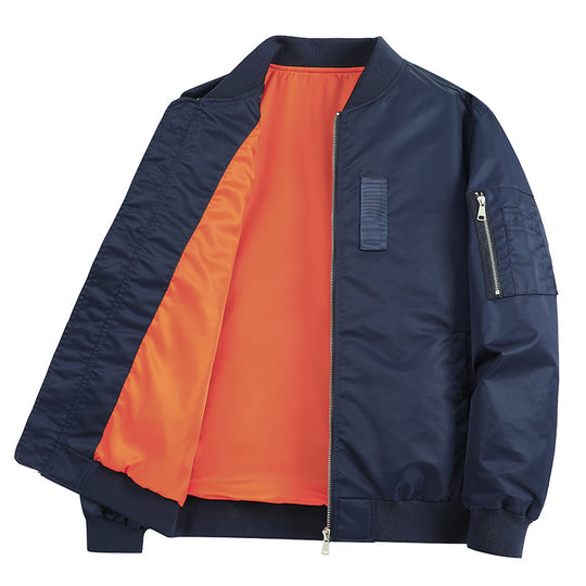 Herren Leichte Flieger-Bomberjacke mit wasserabweisender Shell und Kontrastfutter Shop Nory