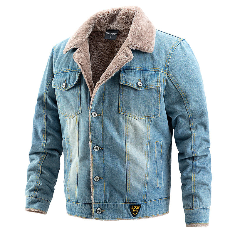 Herren Denimjacke mit Teddyfutter Shop Nory