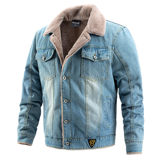 Herren Denimjacke mit Teddyfutter Shop Nory