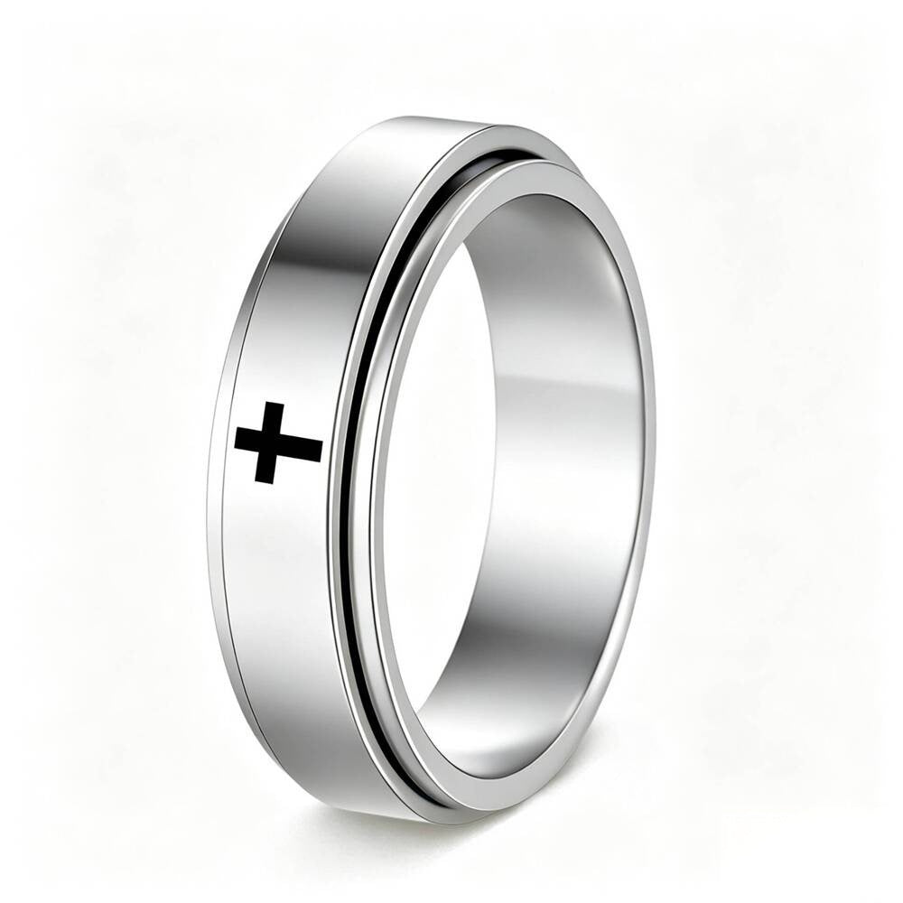 Herren Spinner Ring mit modernem, künstlerischem Design Shop Nory