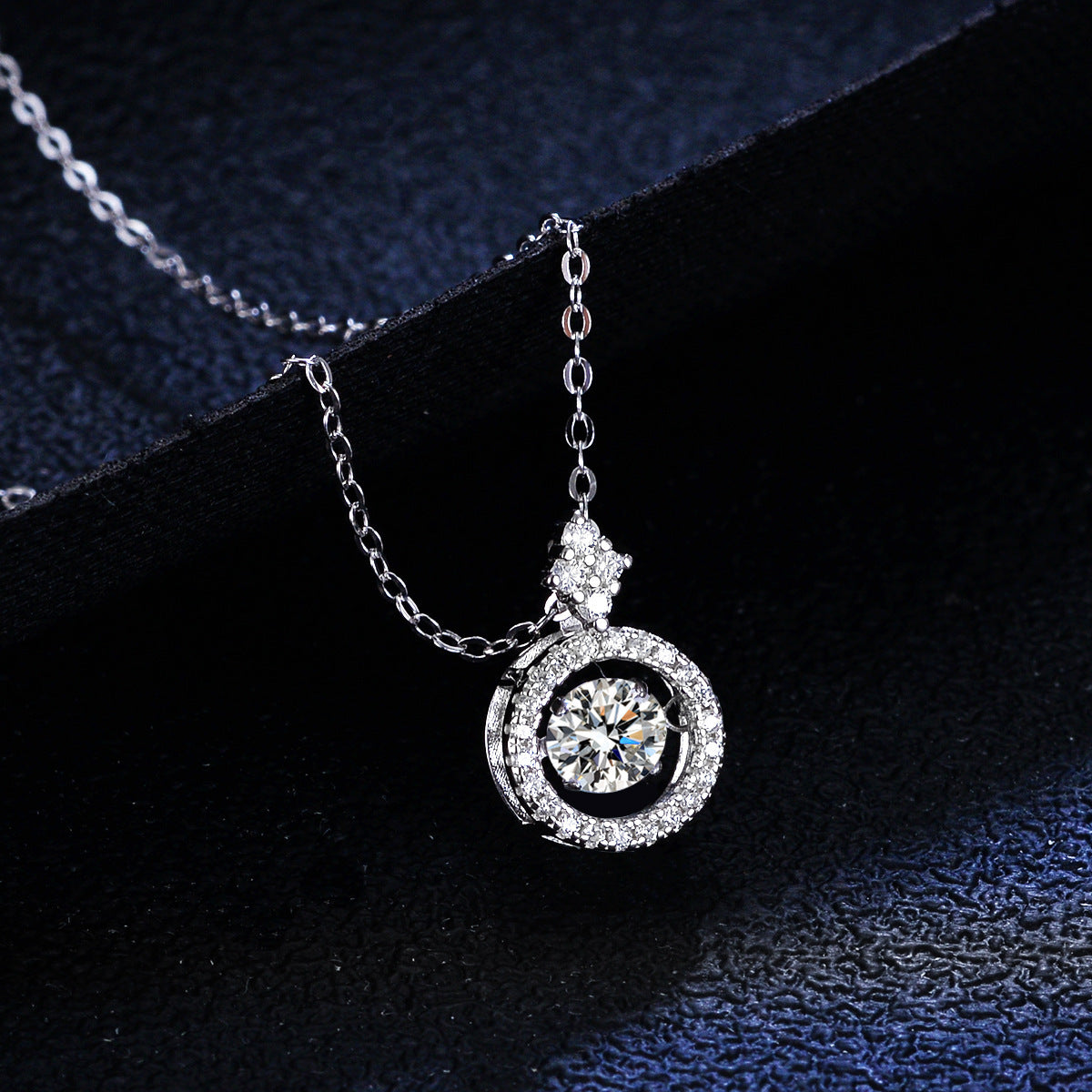 Damen eleganter Anhänger mit funkelndem Zirkon und Kristallbesatz Shop Nory