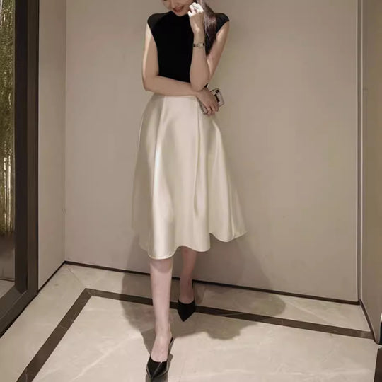 Damen Eleganter Miditüllrock mit schwingendem Saum Shop Nory