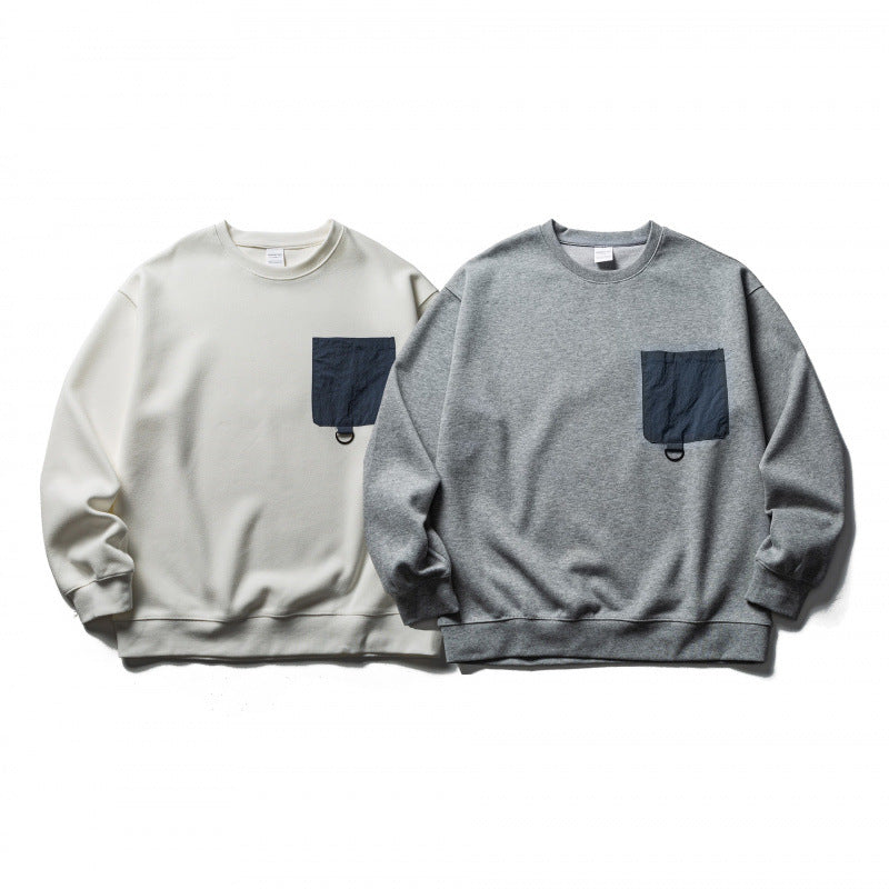Unisex Oversize-Sweatshirt mit aufgesetzter Brusttasche und D-Ring Shop Nory