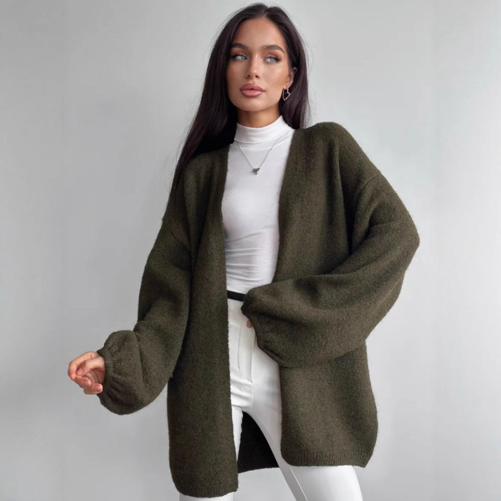 Damen Flauschiger Oversized Cardigan Shop Nory