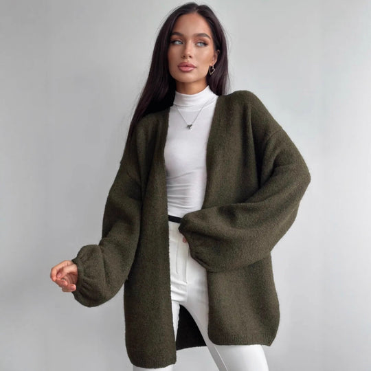 Damen Flauschiger Oversized Cardigan Shop Nory