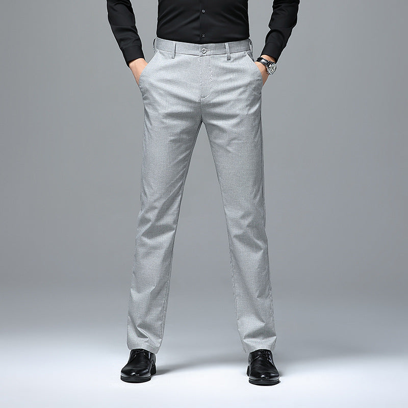 Herren Schmale Chino-Businesshose mit Bügelfalte und leichtem Stretch Shop Nory